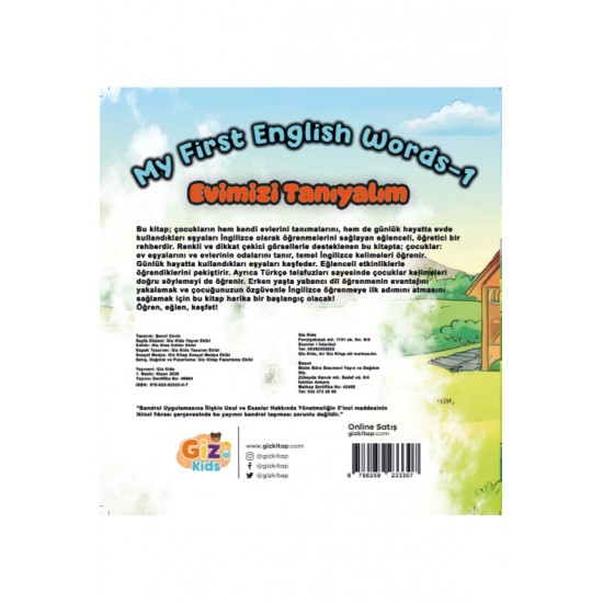 My First English Words-1 (Evimizi Tanıyalım)