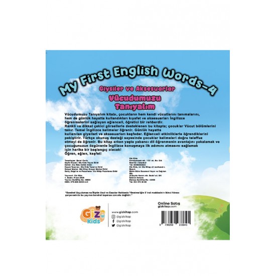 Çocuklar İçin Temel İngilizce Öğrenme 4 kitaplık set