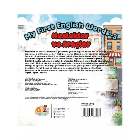 Çocuklar İçin Temel İngilizce Öğrenme 4 kitaplık set