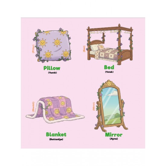 Çocuklar İçin Temel İngilizce Öğrenme 4 kitaplık set