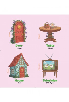 Çocuklar İçin Temel İngilizce Öğrenme 4 kitaplık set