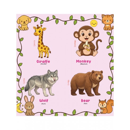 Çocuklar İçin Temel İngilizce Öğrenme 4 kitaplık set