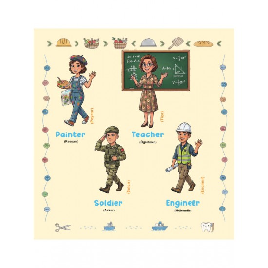 Çocuklar İçin Temel İngilizce Öğrenme 4 kitaplık set